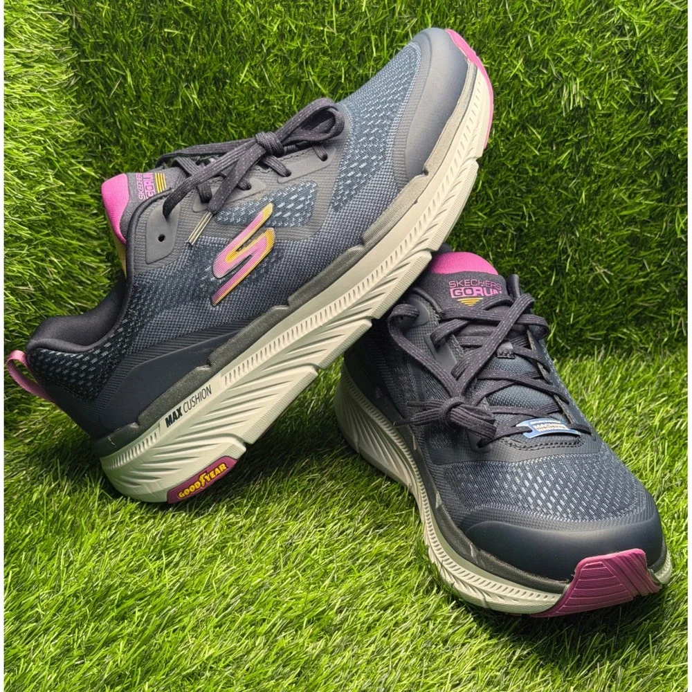 Skechers GOrun Max Cushioning Premier 2.0 Navy Purple Sneakers 129700 Womens 11